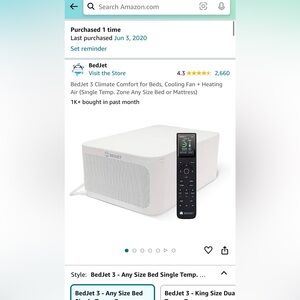 Bed Jet Cooling System - air conditioner system for the bedroom.